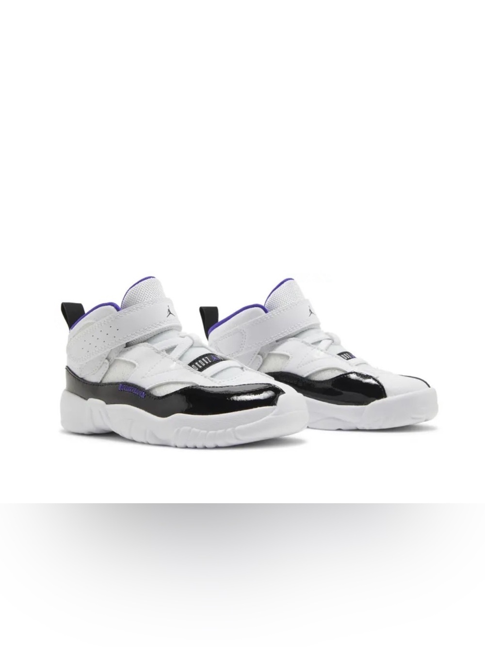 Jordan Jumpman Two Trey White Dark Concord Sneakers 3Y